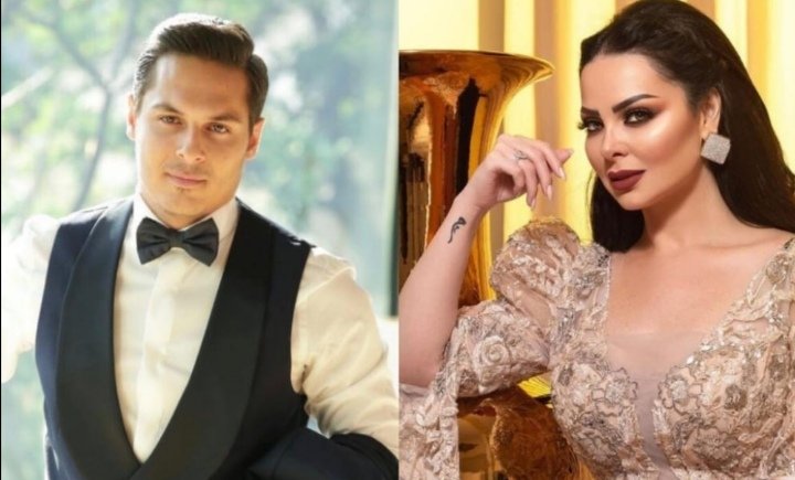 المصمم محمد غياض وديانا كرزون في عمل مشترك
