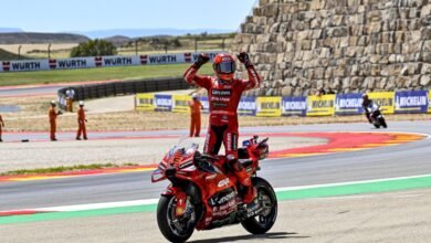 مارك ماركيز يكتسح أراغون ويشعل سباق MotoGP: فوز ثالث توالياً يقلص الفارق مع مارتن إلى 19 نقطة